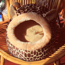 Load image into Gallery viewer, Soft Warm Leopard Cat House (S/M/L)