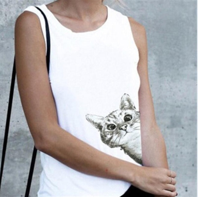 Stylish Cat Tshirt for Woman